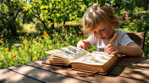 Découvrez comment un cahier de jeux transforme l'apprentissage en nature