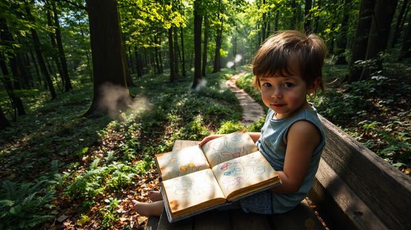 Découvrez comment un cahier de jeux transforme l'apprentissage en nature